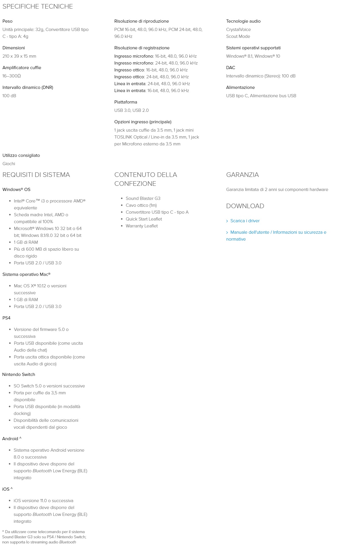 specifiche tecniche 59ead