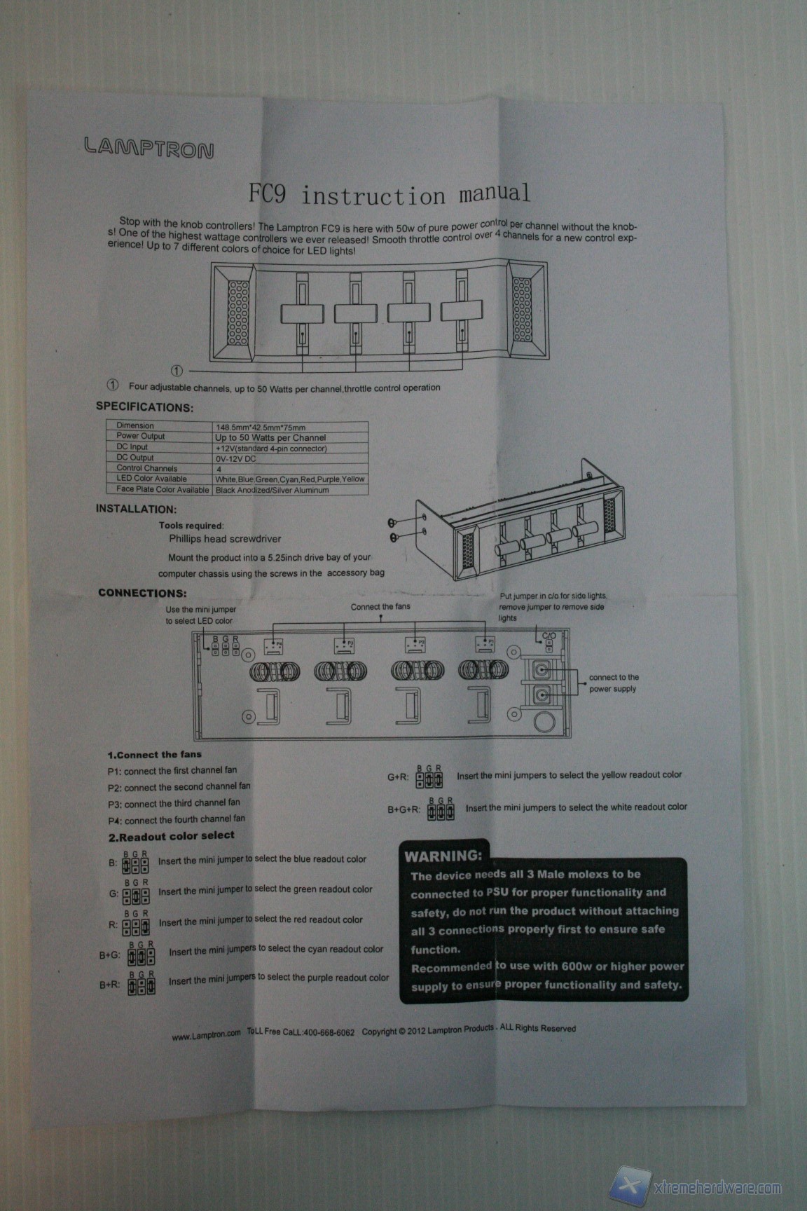 00008 LAMPTRON FC9 WWW.XTREMEHARDWARE.COM